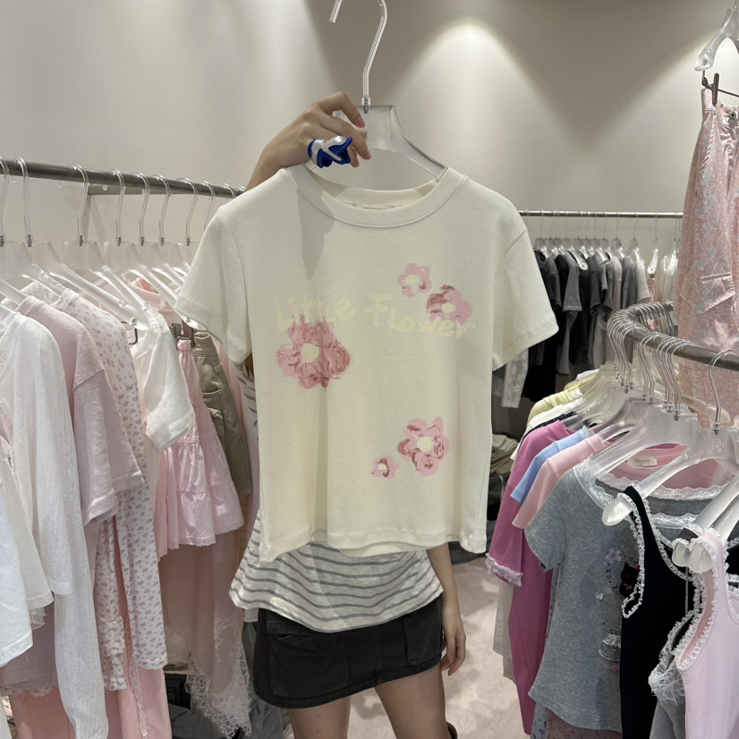 MIMME/LOOKK韓國代購女裝新品26春夏熱賣推薦時尚休閑T恤MIMME/LOOKKT恤圖色2