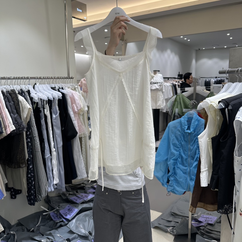 BENE韓國東大門直郵女裝新品推薦休閑熱賣26春夏吊帶背心BENE吊帶/背心圖色1