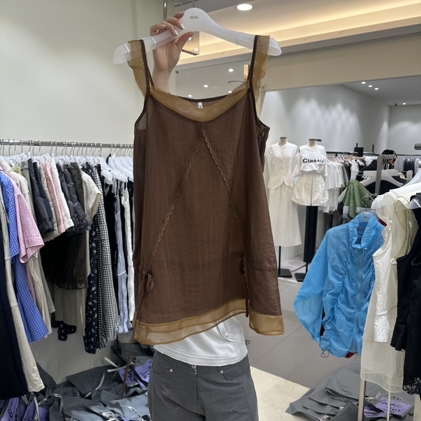 BENE韓國東大門直郵女裝新品推薦休閑熱賣26春夏吊帶背心BENE吊帶/背心圖色2