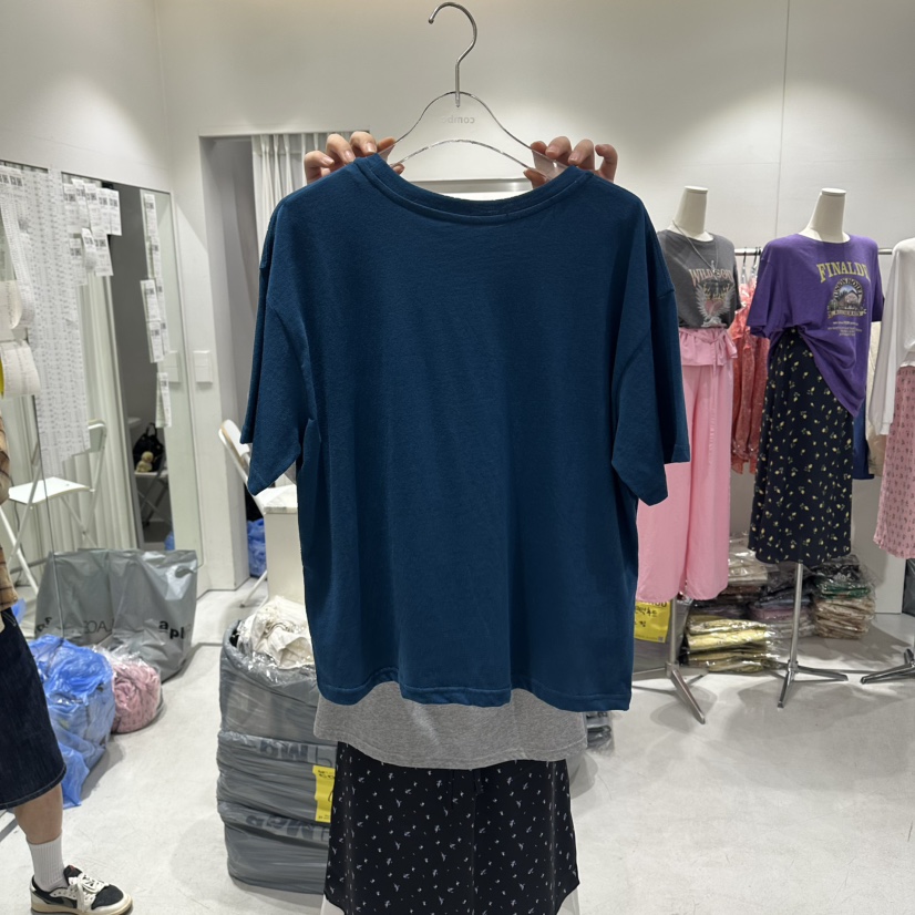 COMBO東大門實拍韓國女裝新款職業26夏季推薦人氣時尚T恤COM_BOT恤