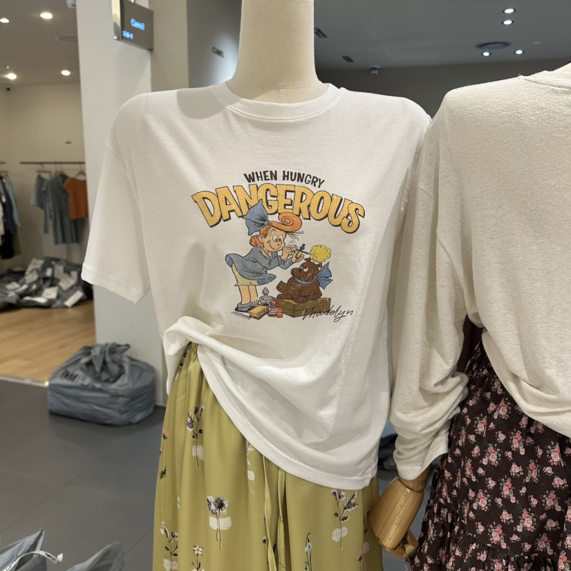 COMBO東大門實拍韓國女裝新款職業26夏季推薦人氣時尚T恤COM_BOT恤圖色1