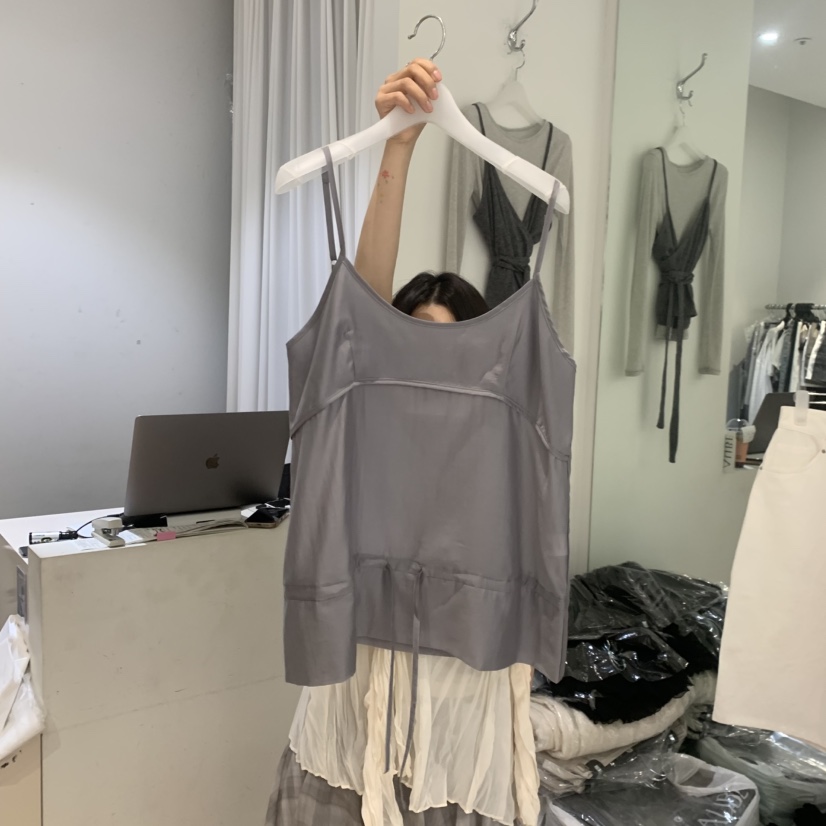 AUBE韓國直郵女裝新款推薦熱賣時尚26夏季26春夏吊帶背心AUBE吊帶/背心圖色3