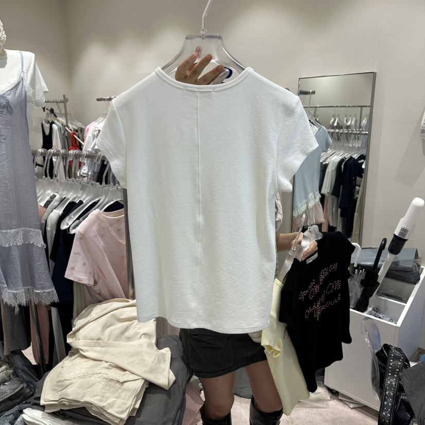 MIMME/LOOKK東大門實拍韓國女裝新款人氣26春夏推薦職業T恤MIMME/LOOKKT恤