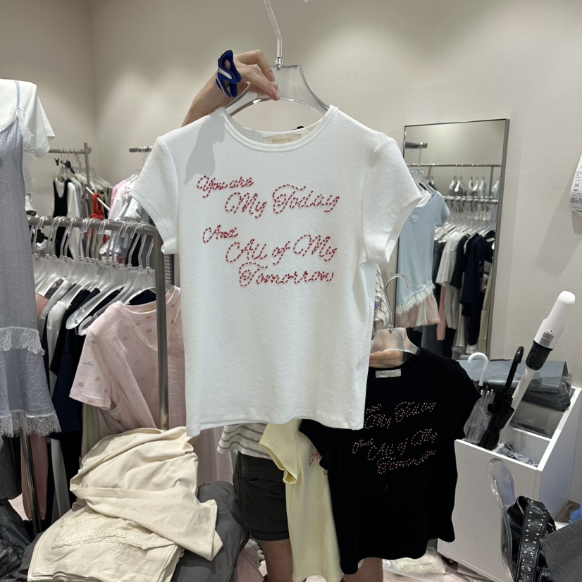 MIMME/LOOKK東大門實拍韓國女裝新款人氣26春夏推薦職業T恤MIMME/LOOKKT恤圖色2