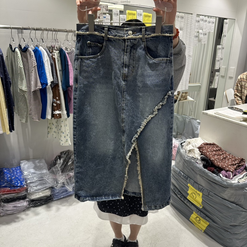 COMBO東大門實拍韓國女士新品時尚26春夏休閑推薦人氣長裙COM_BO長裙圖色2深色