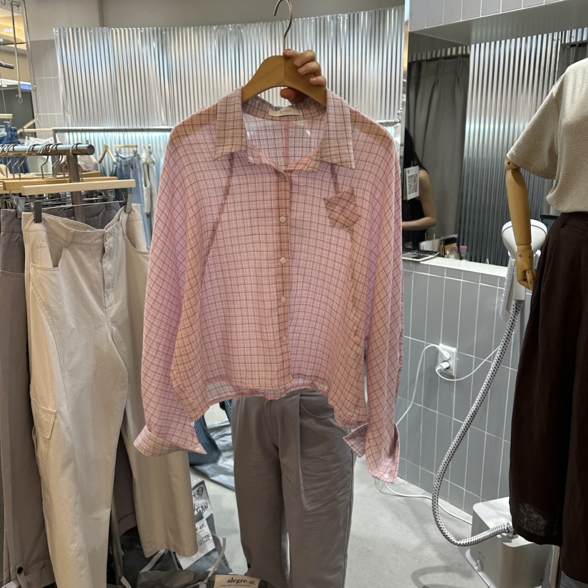 ALEGRE韓國代購女裝新款職業熱賣26春夏時尚26夏季襯衫蕾絲衫ALEGRE襯衫/蕾絲衫圖色2