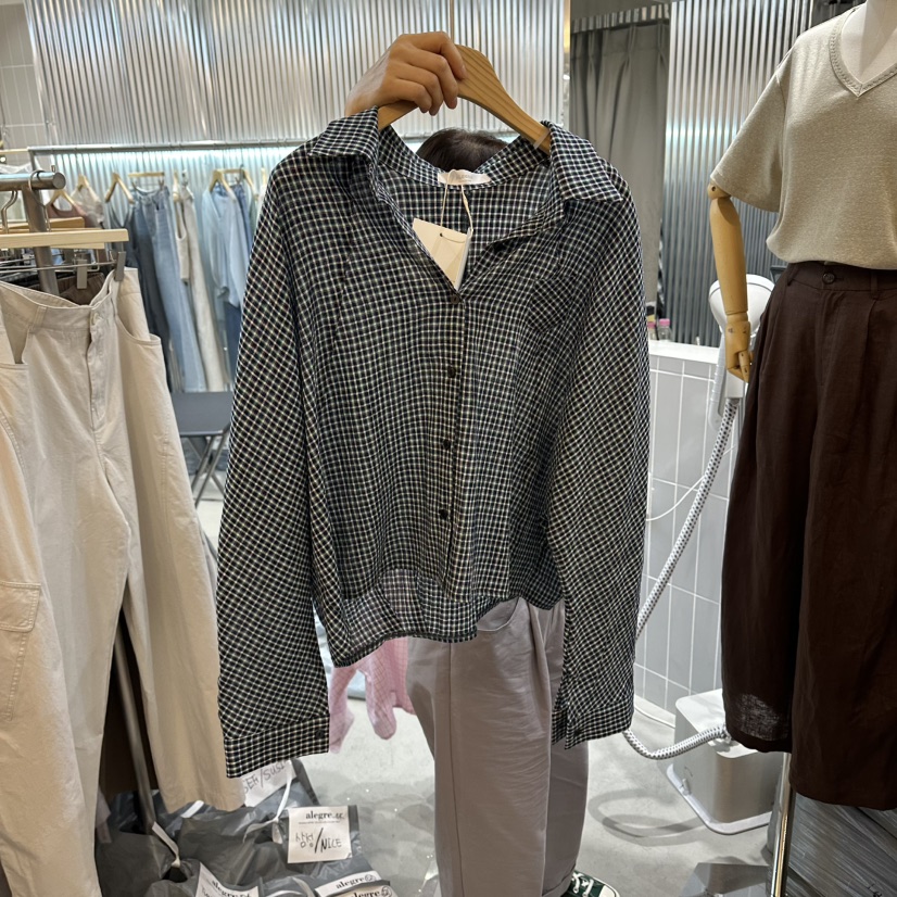 ALEGRE韓國代購女裝新款職業熱賣26春夏時尚26夏季襯衫蕾絲衫ALEGRE襯衫/蕾絲衫圖色3