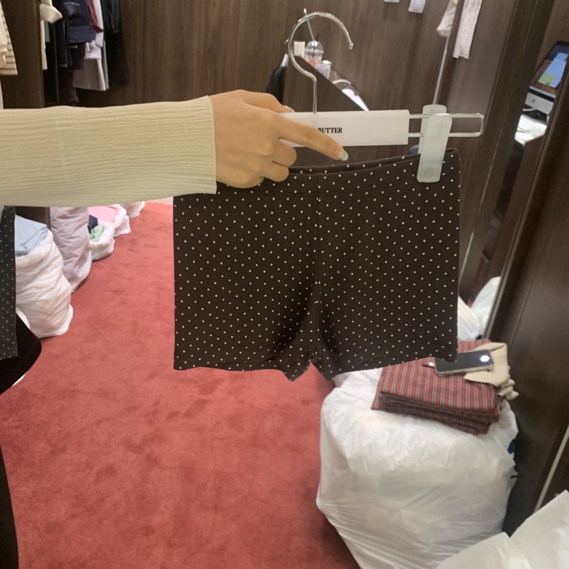 PEANUT BUTTER韓國直郵女士新款職業人氣熱賣時尚短褲圓點PEANUT BUTTER短褲圖色3