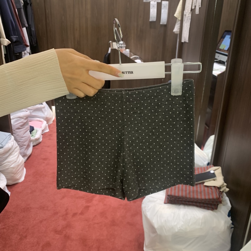 PEANUT BUTTER韓國直郵女士新款職業人氣熱賣時尚短褲圓點PEANUT BUTTER短褲圖色4