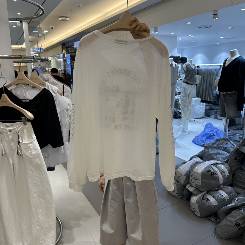 RENDER韓國東大門直郵女士新款26春夏人氣熱賣推薦長袖T恤RENDER長袖T恤