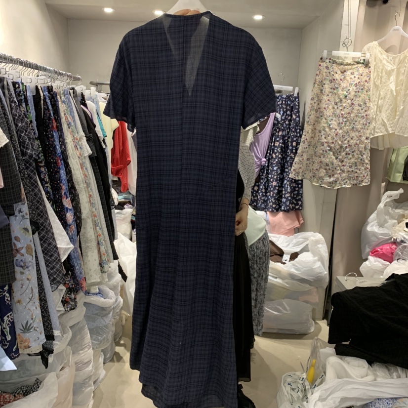 LOGROAD韓國東大門直郵女士新品26夏季26春夏時尚職業連衣裙LOG ROAD連衣裙