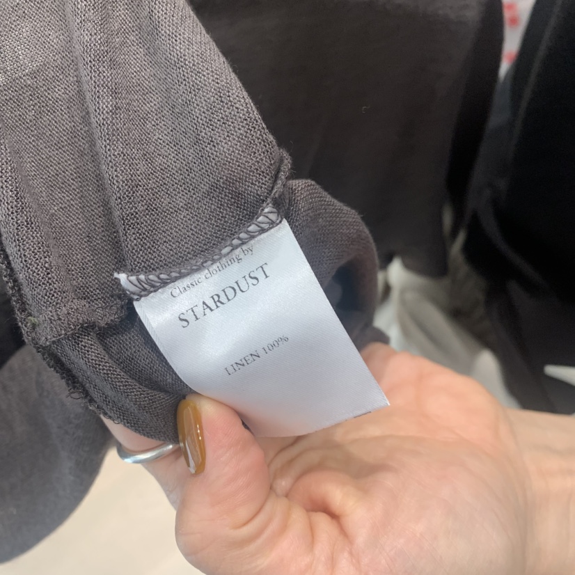 THE STARDUST韓國東大門直郵女裝新品26春夏職業T恤亞麻THE STARDUSTT恤