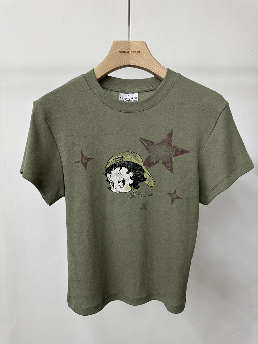 VISUAL SPACE/PAGE92/FLEISCHER韓國直郵女裝新品26春夏T恤VISUAL SPACE/PAGE92/FLEISCHERT恤圖色2