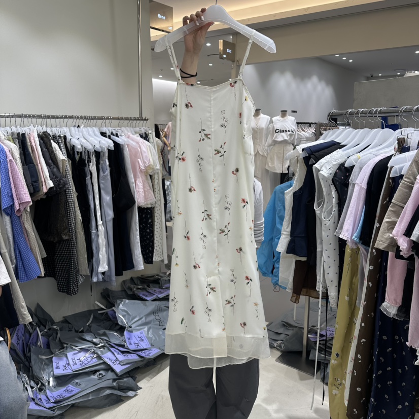 BENE韓國東大門代購女士新品人氣熱賣26春夏職業連衣裙緞BENE連衣裙