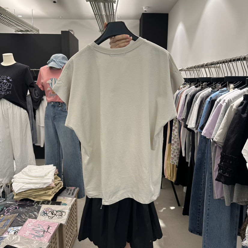 A.CES韓國直郵女士新款休閑推薦人氣26春夏26夏季職業T恤A.CEST恤