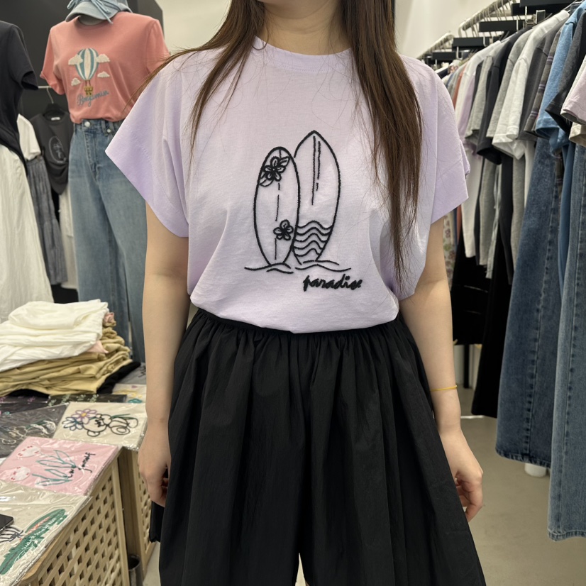 A.CES韓國直郵女士新款休閑推薦人氣26春夏26夏季職業T恤A.CEST恤圖色4