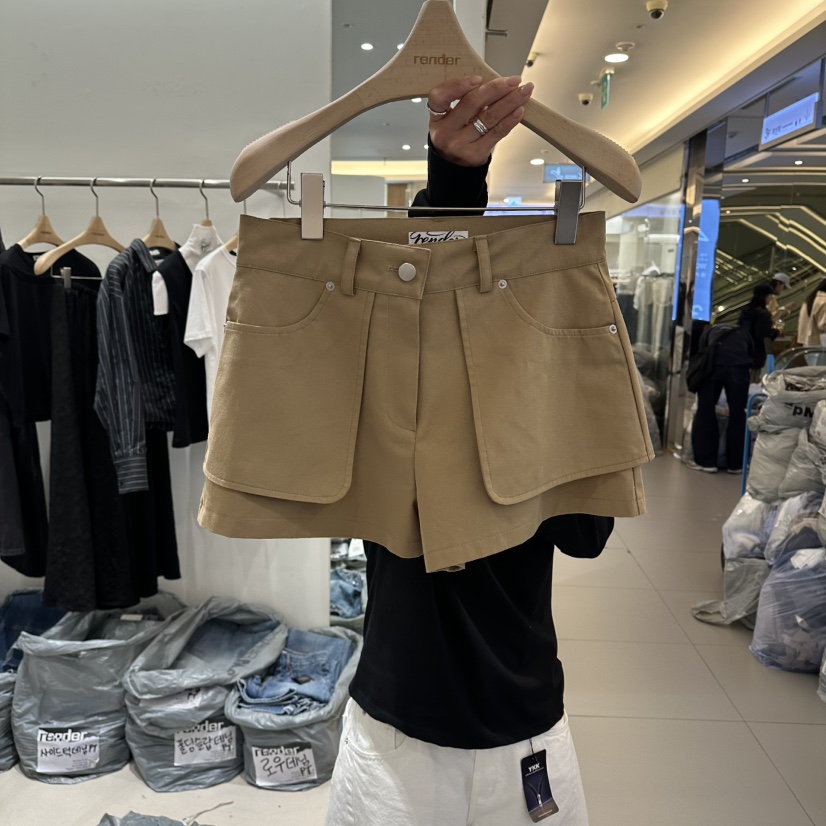 RENDER東大門實拍韓國女裝新品推薦熱賣人氣職業26夏季短褲RENDER短褲圖色1