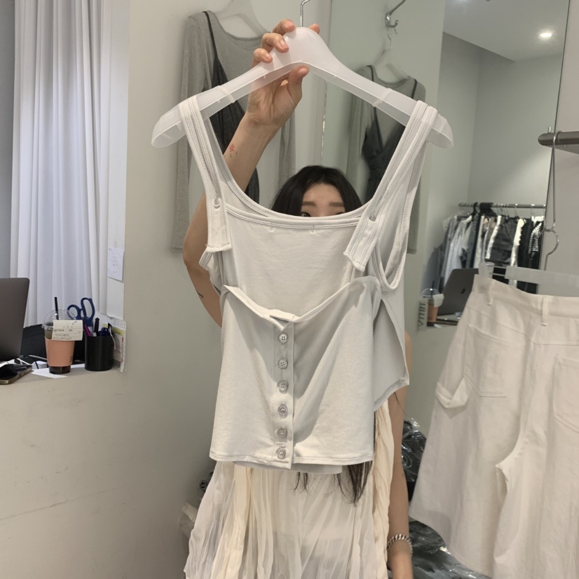 AUBE韓國直郵實拍女士新款職業時尚26春夏推薦熱賣吊帶背心AUBE吊帶/背心