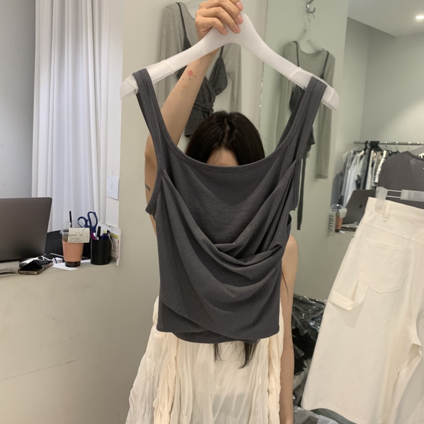 AUBE韓國直郵實拍女士新款職業時尚26春夏推薦熱賣吊帶背心AUBE吊帶/背心圖色2