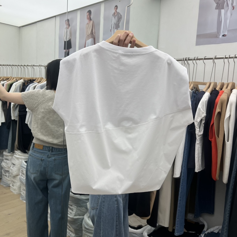 MOI-A韓國直郵實拍女士新款推薦26夏季26春夏休閑熱賣T恤MOI-AT恤