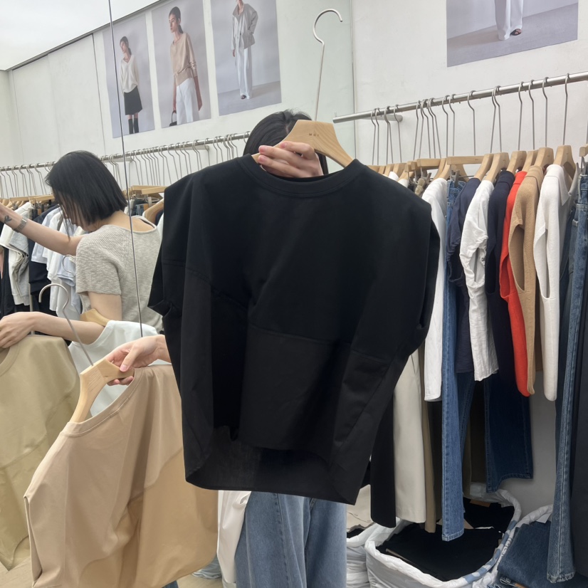 MOI-A韓國直郵實拍女士新款推薦26夏季26春夏休閑熱賣T恤MOI-AT恤圖色3