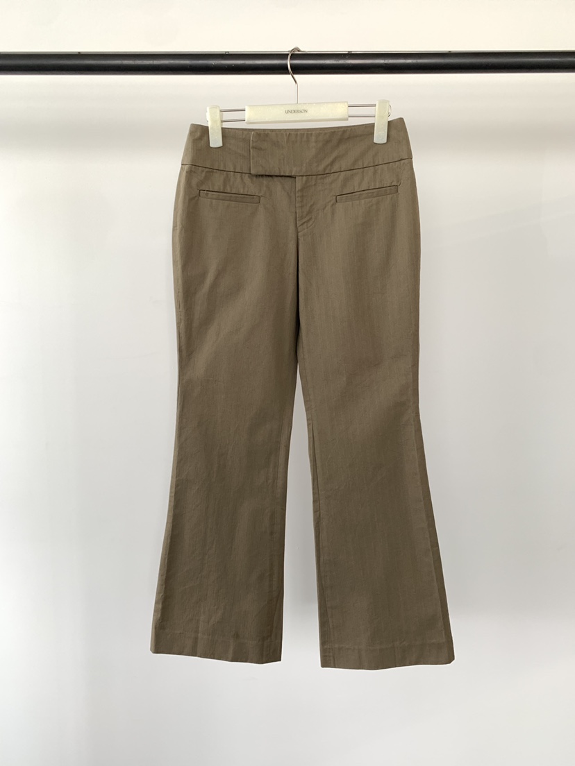 UNDERSON韓國東大門代購女士新品推薦時尚26春夏26夏季休閑褲UNDERSON休閑褲圖色1棕色
