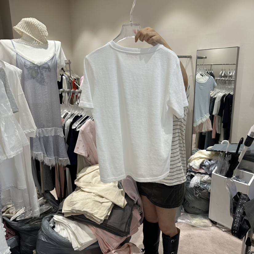 MIMME/LOOKK韓國東大門直郵女裝新品休閑職業人氣26春夏T恤MIMME/LOOKKT恤