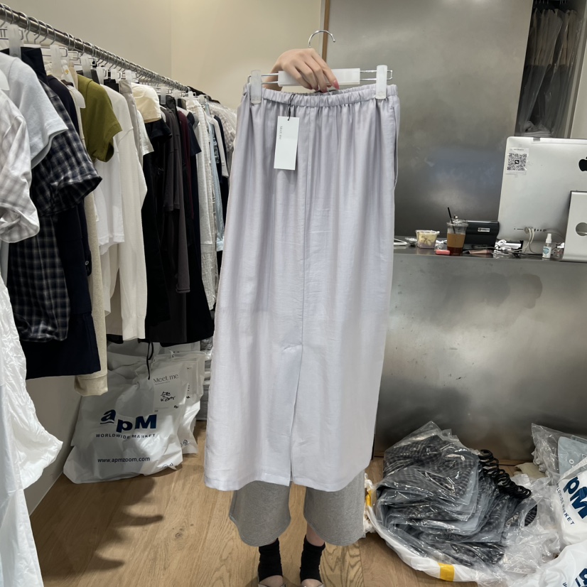 MEET ME韓國東大門直郵女士新品休閑熱賣推薦職業長裙貝雷MEET ME長裙