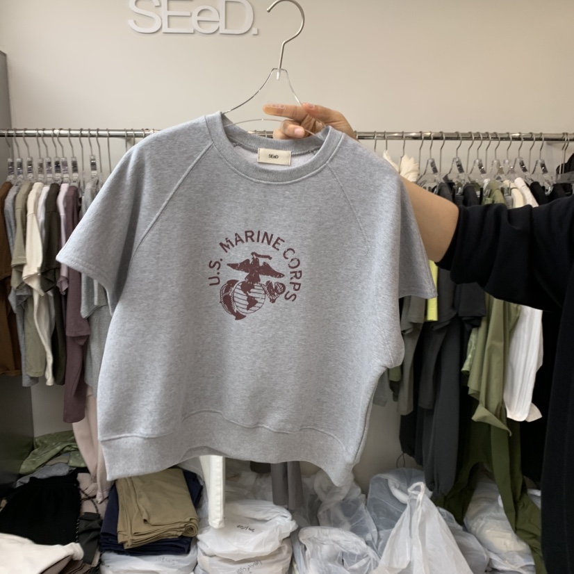 LEESEED-A韓國代購女裝新款休閑人氣職業推薦時尚T恤海軍SEeD/LEESEEDT恤圖色1