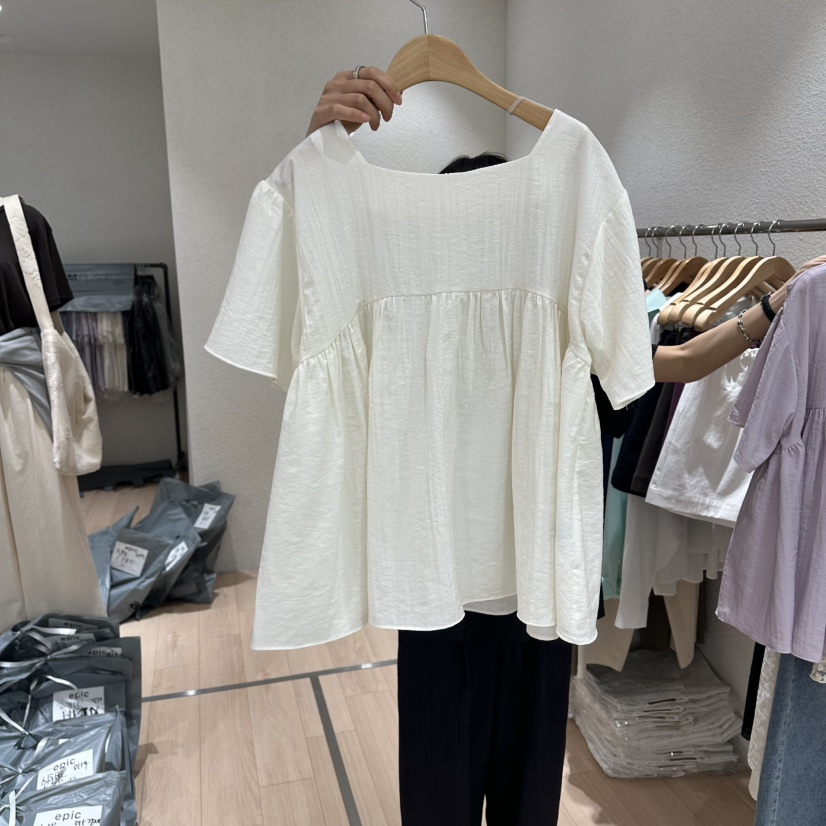 EPIC-S韓國代購女士新款推薦熱賣26春夏休閑人氣襯衫蕾絲衫EPIC-S襯衫/蕾絲衫圖色1