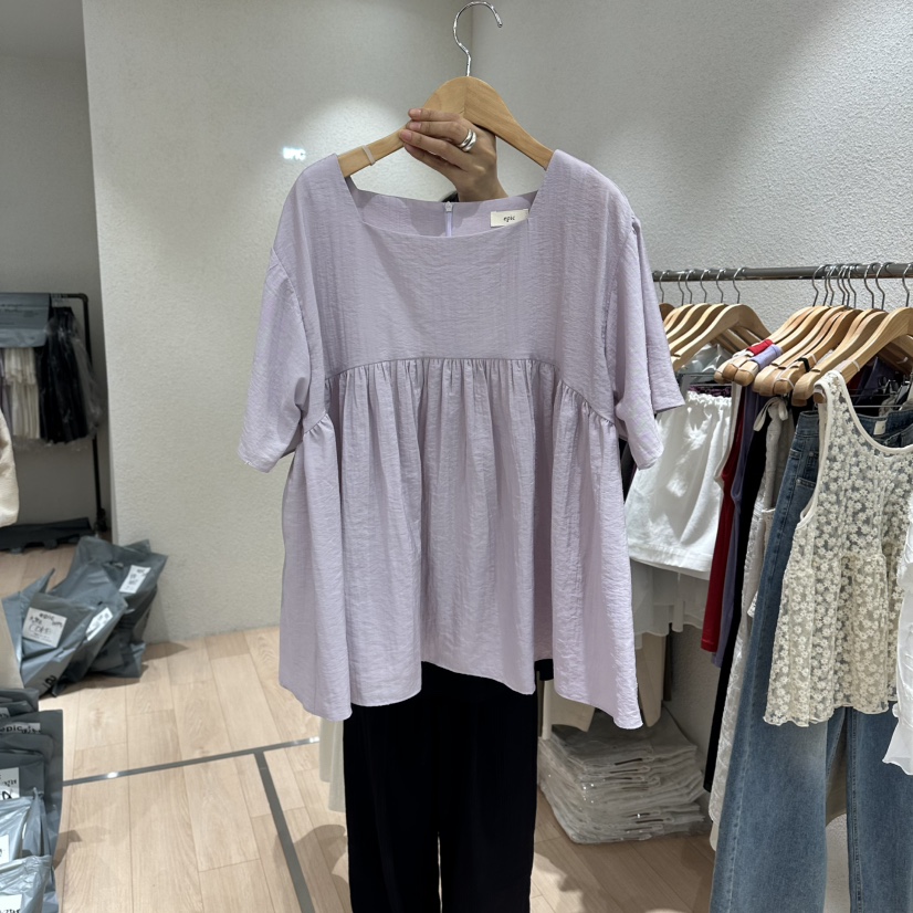 EPIC-S韓國代購女士新款推薦熱賣26春夏休閑人氣襯衫蕾絲衫EPIC-S襯衫/蕾絲衫圖色2