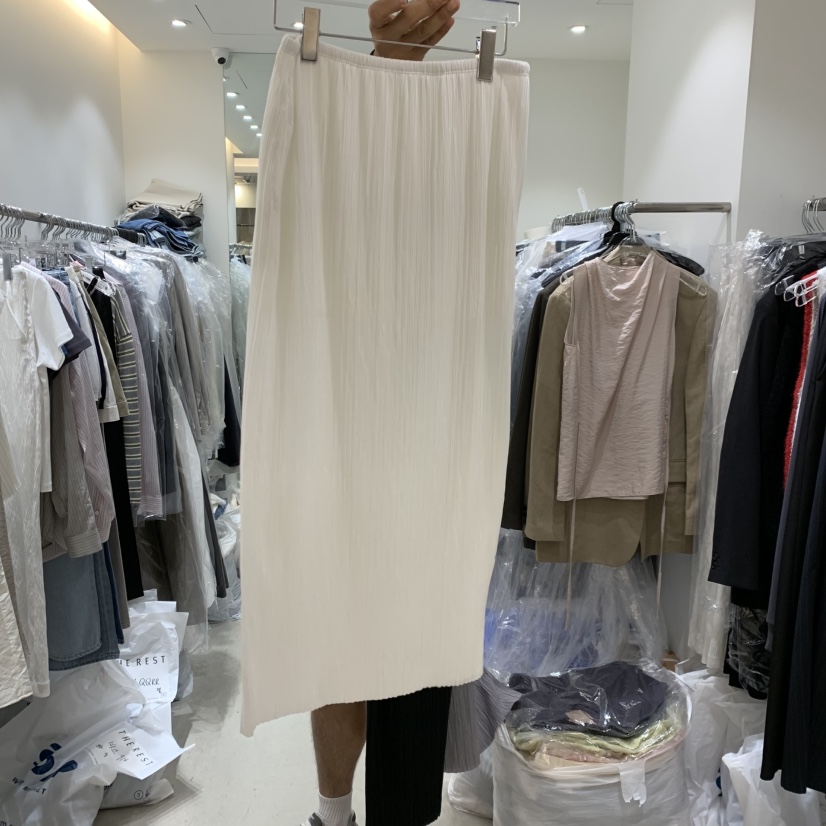 THE REST韓國代購女裝新品職業26夏季推薦休閑時尚長裙條紋THE REST/UNNOEUD長裙