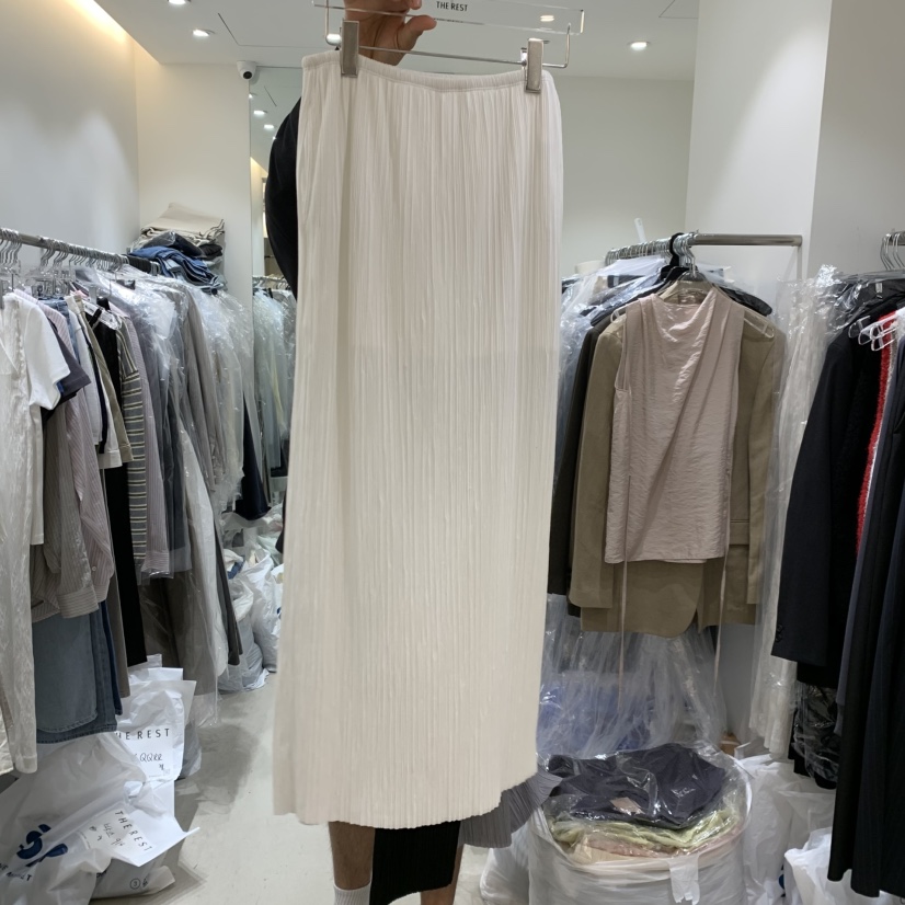 THE REST韓國代購女裝新品職業26夏季推薦休閑時尚長裙條紋THE REST/UNNOEUD長裙圖色2