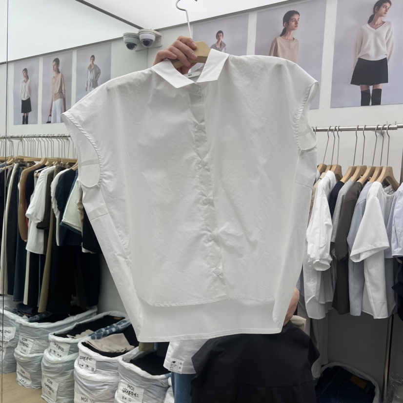 MOI-A韓國東大門直郵女士新品熱賣休閑推薦人氣襯衫蕾絲衫MOI-A襯衫/蕾絲衫圖色1