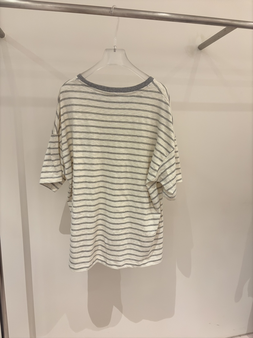 MIMME/LOOKK韓國直郵女裝新款熱賣26夏季休閑職業T恤條紋MIMME/LOOKKT恤