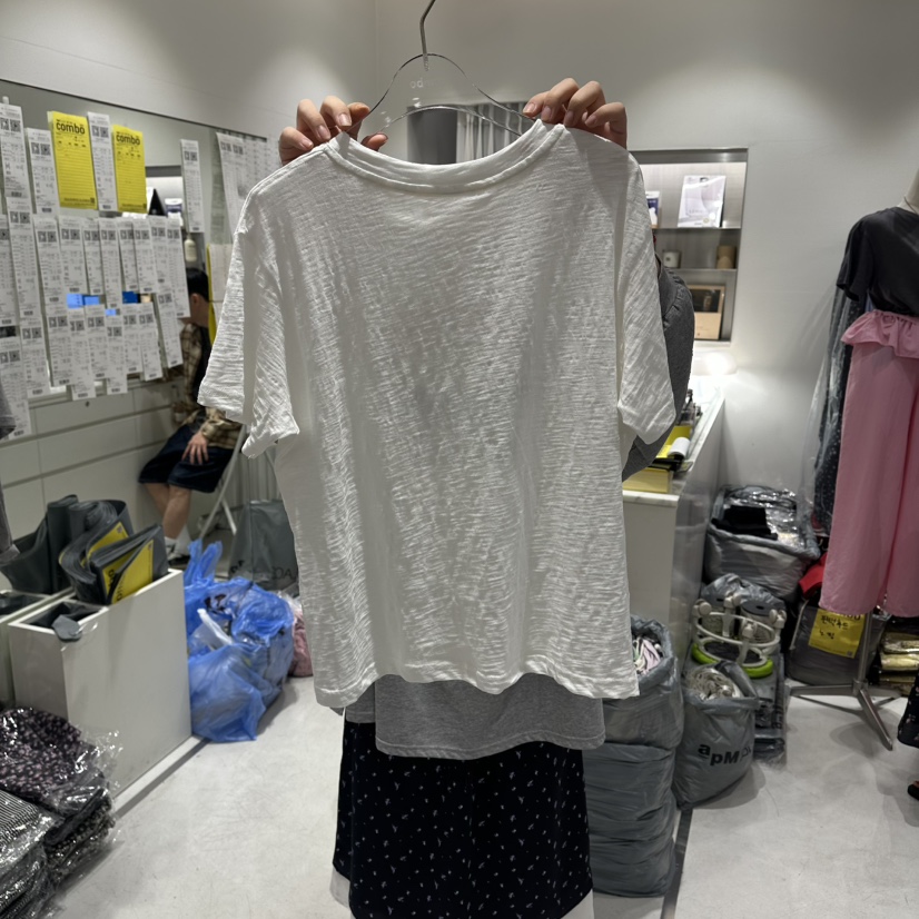 COMBO東大門實拍韓國女裝新款時尚職業休閑熱賣人氣26夏季T恤COM_BOT恤