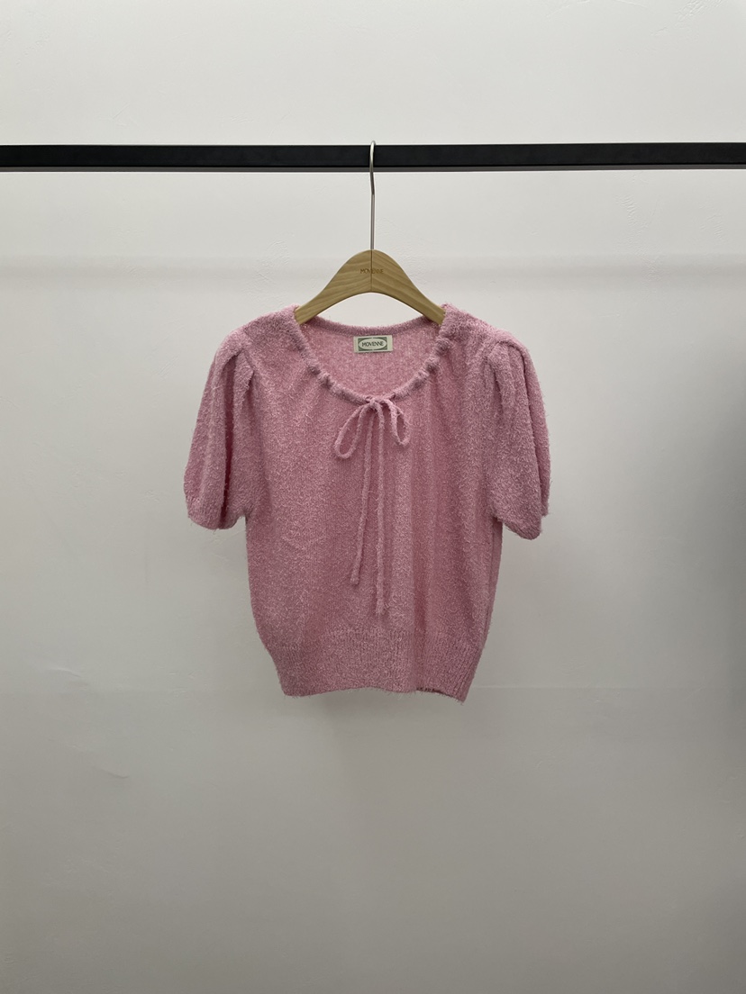 MOVENNE東大門代購女士新款26春夏人氣真品休閑時尚針織衫MOVENNE針織衫圖色1