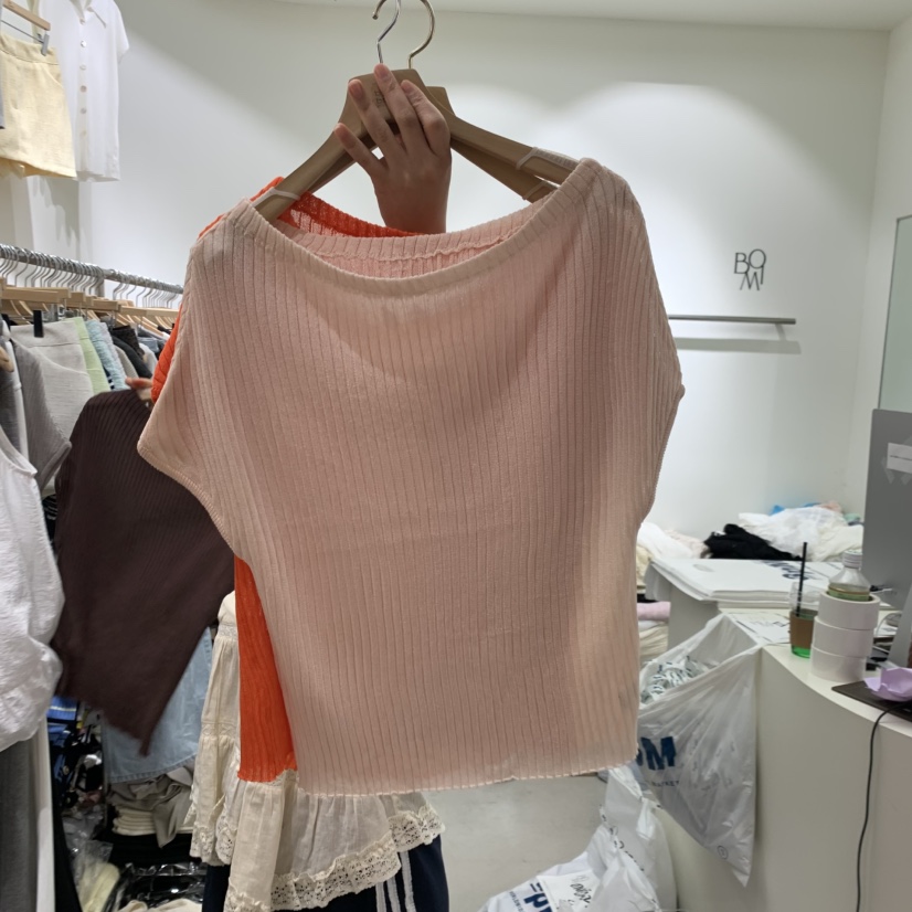 BY BOMI韓國直郵女士新款熱賣時尚26夏季推薦職業26春夏T恤BY BOMIT恤圖色4