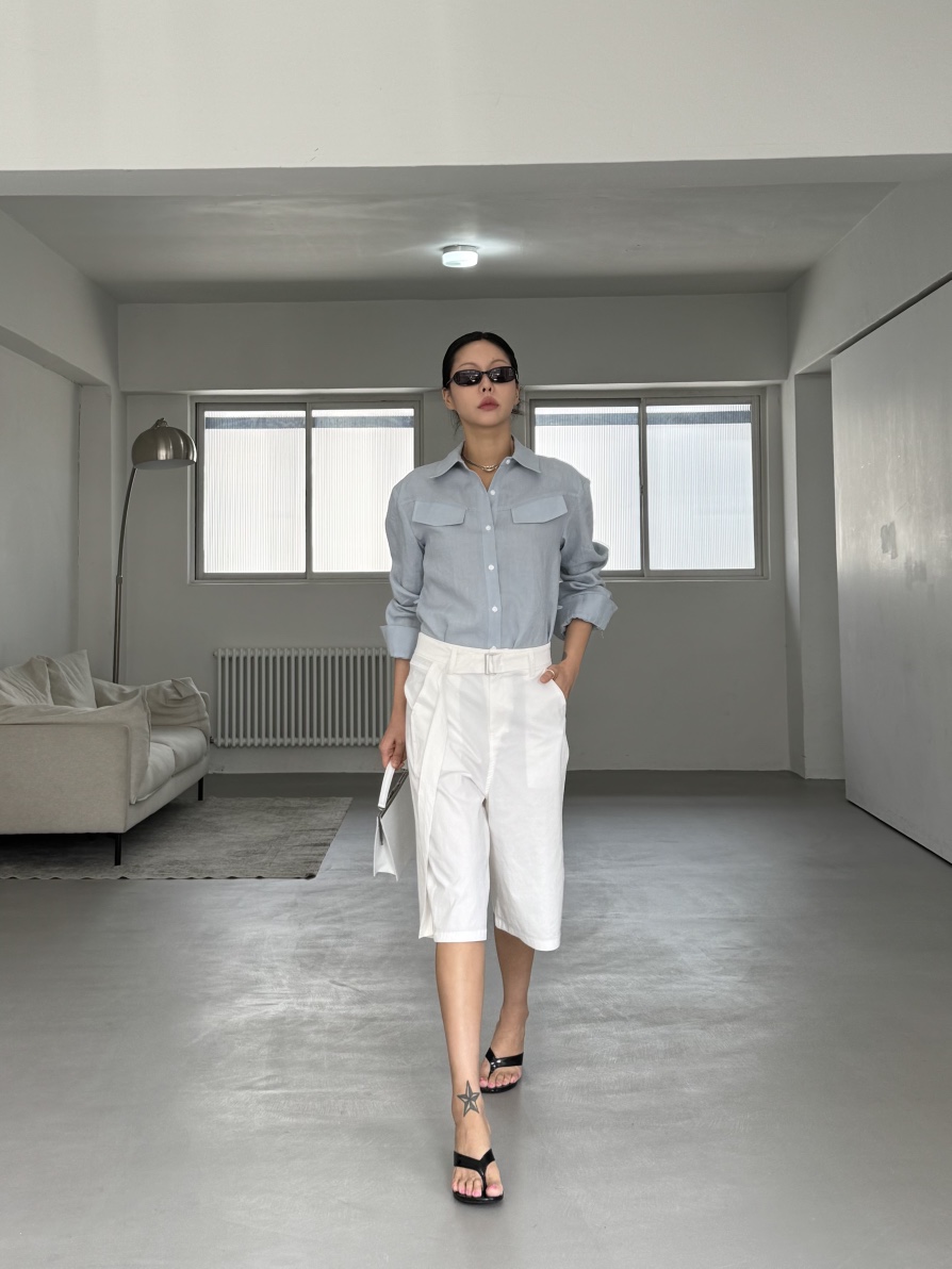 LIMLIMLIM韓國直郵女裝新款推薦26春夏熱賣時尚休閑褲含腰帶LIM LIM LIM休閑褲