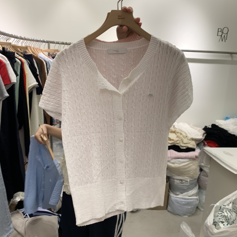 BY BOMI韓國代購女裝新款人氣26夏季熱賣時尚休閑針織衫BY BOMI針織衫圖色2
