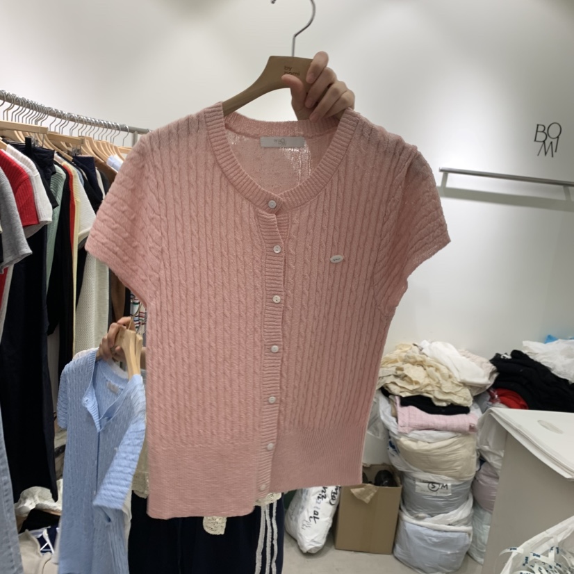 BY BOMI韓國代購女裝新款人氣26夏季熱賣時尚休閑針織衫BY BOMI針織衫圖色3