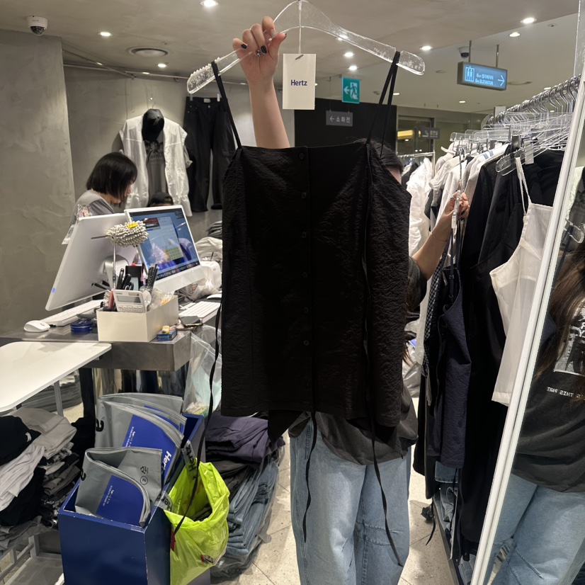 HERTZ-P韓國直郵女士新款人氣26春夏職業熱賣時尚吊帶背心HERTZ-P吊帶/背心圖色2