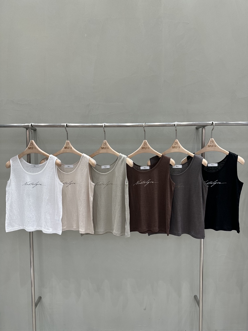 THE MUI韓國東大門直郵女裝新款人氣26夏季吊帶背心印花THE MUI吊帶/背心