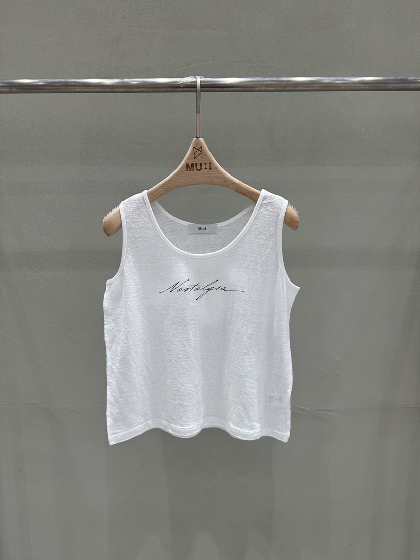 THE MUI韓國東大門直郵女裝新款人氣26夏季吊帶背心印花THE MUI吊帶/背心圖色1