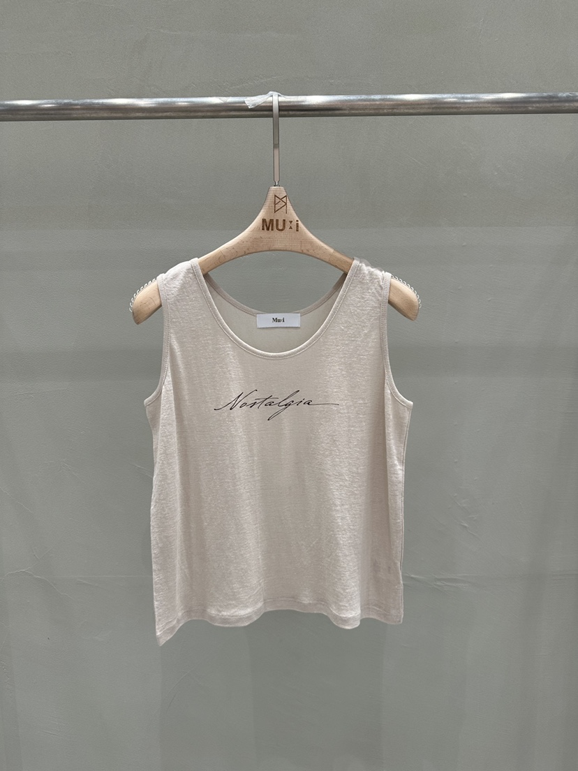 THE MUI韓國東大門直郵女裝新款人氣26夏季吊帶背心印花THE MUI吊帶/背心圖色2
