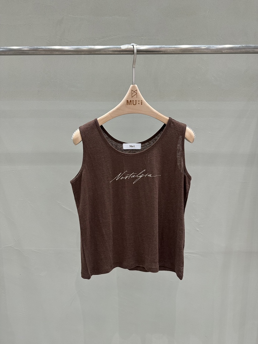 THE MUI韓國東大門直郵女裝新款人氣26夏季吊帶背心印花THE MUI吊帶/背心圖色4