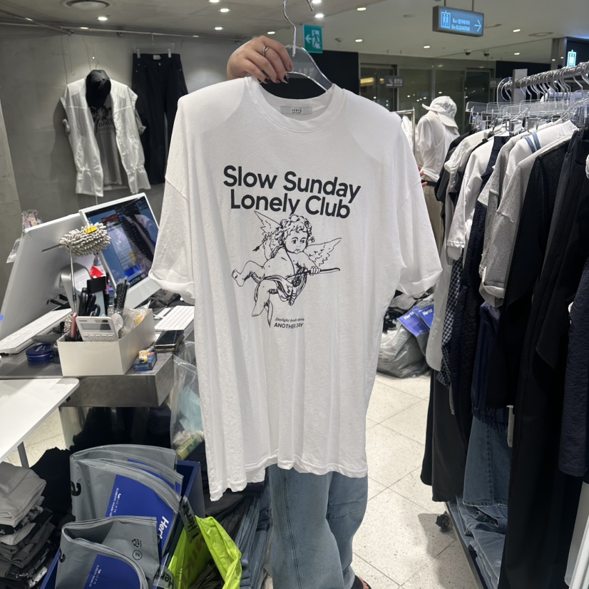 HERTZ-P韓國東大門直郵女士新款熱賣26春夏時尚休閑職業T恤HERTZ-PT恤圖色1