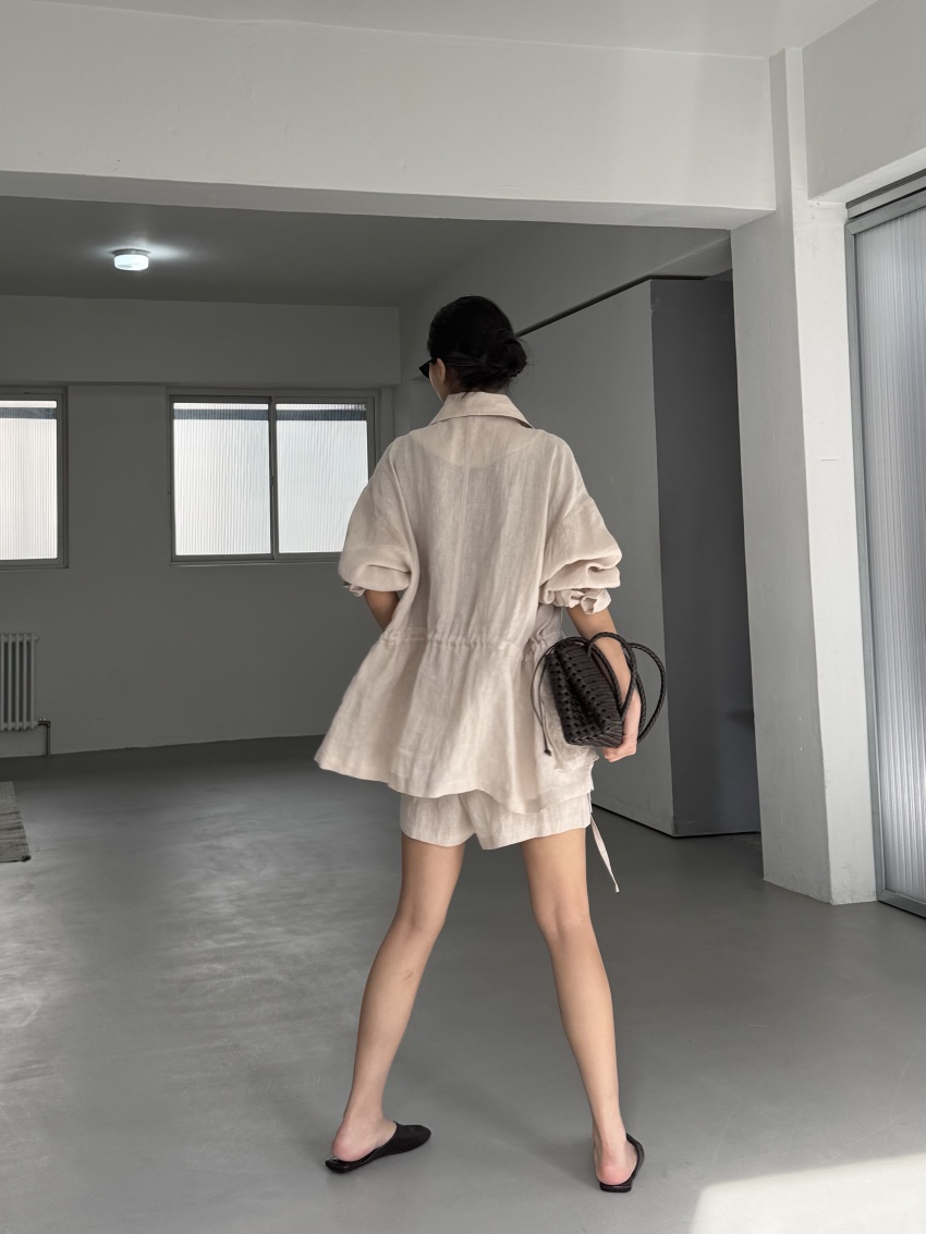 LIMLIMLIM韓國東大門直郵女士新品時尚推薦職業熱賣夾克亞麻LIM LIM LIM夾克