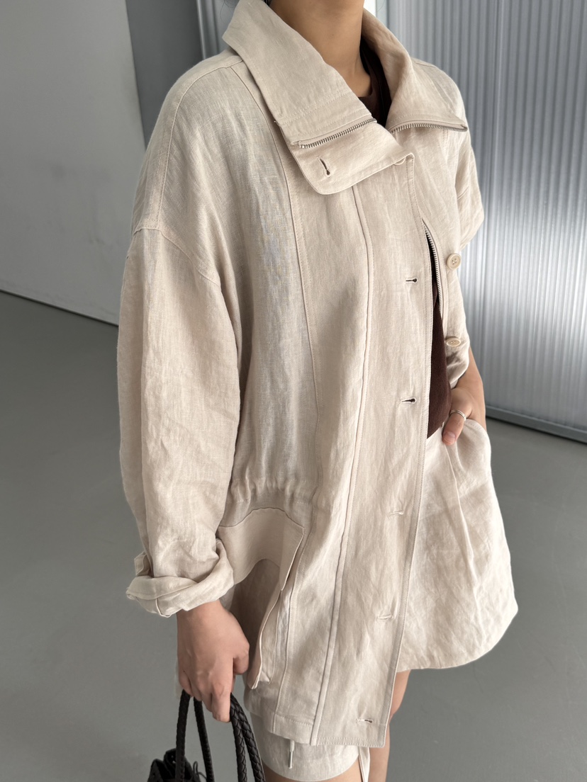 LIMLIMLIM韓國東大門直郵女士新品時尚推薦職業熱賣夾克亞麻LIM LIM LIM夾克