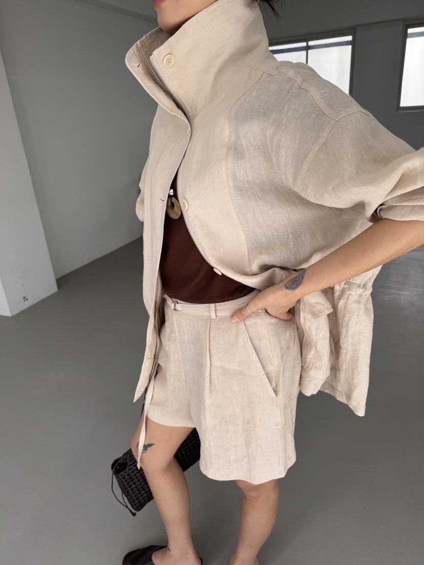 LIMLIMLIM韓國東大門直郵女士新品時尚推薦職業熱賣夾克亞麻LIM LIM LIM夾克